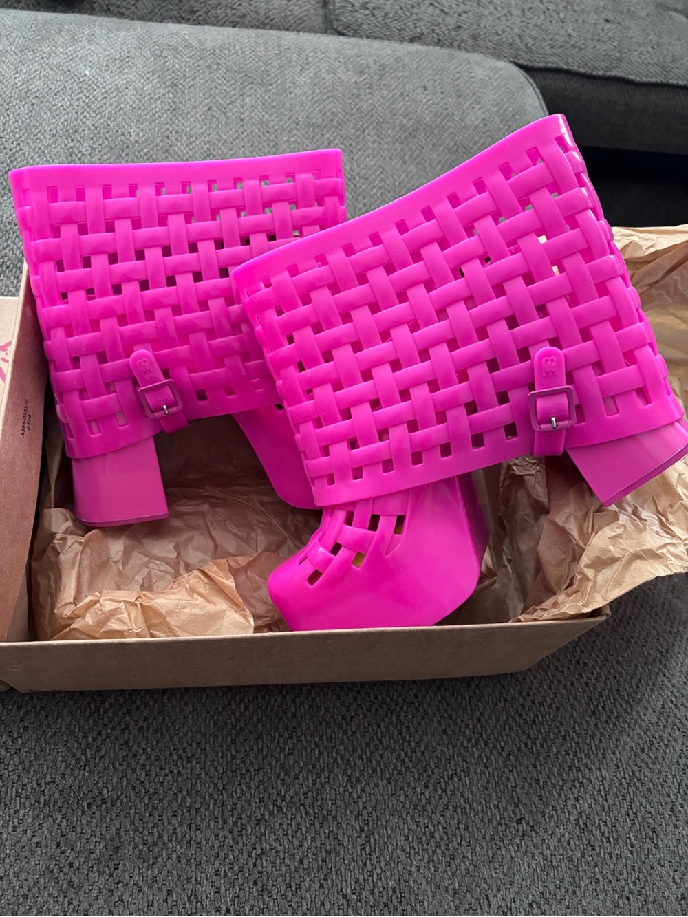 Hot Pink Melissa jelly clogs